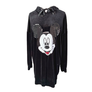 H&M velvet sequin Mickey Mouse hoodie